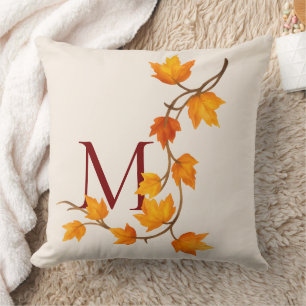 Herfst Autumn Maple Leaves Branch Kussen