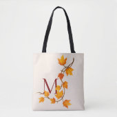 Herfst Autumn Maple Leaves Branch Tote Bag (Voorkant)