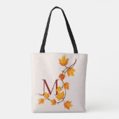 Herfst Autumn Maple Leaves Branch Tote Bag (Achterkant)