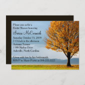 Herfst Autumn Maple Tree Vrijgezellenfeest Kaart (Voorkant / Achterkant)