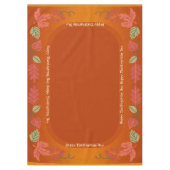 Herfst Autumn Maple verlaat Happy Thanksgiving Tafelkleed (Voorkant)