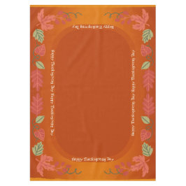 Herfst Autumn Maple verlaat Happy Thanksgiving Tafelkleed