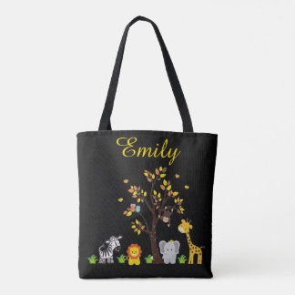 Herfst Autumn Oerwoud Safari Nursery Animal Baby Tote Bag