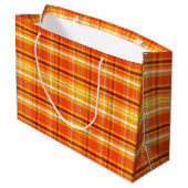 Herfst Autumn Plaid Groot Cadeauzakje (Achterkant Gekanteld)
