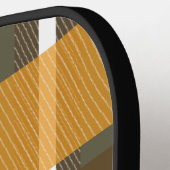Herfst Autumn Plaid Naam Pickleball Paddle (Links Detail)
