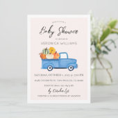 Herfst Autumn Pumpkin Baby shower Uitnodiging (Staand voorkant)