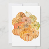 Herfst Autumn Pumpkin Birthday Uitnodiging (Achterkant)