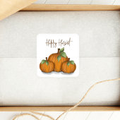 Herfst Autumn Pumpkin Harvest Vierkante Sticker