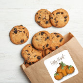 Herfst Autumn Pumpkin Harvest Vierkante Sticker