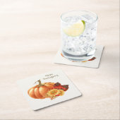 Herfst Autumn Pumpkin Paper Onderzetter (Insitu)