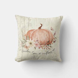 Herfst Autumn Pumpkin Spice Alles wat Nice Floral  Kussen