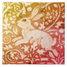 Herfst Autumn Rabbit Gold Copper Coral Woodland Le