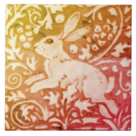 Herfst Autumn Rabbit Gold Copper Coral Woodland Le Tegeltje