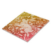 Herfst Autumn Rabbit Gold Copper Coral Woodland Le Tegeltje (Zijkant)