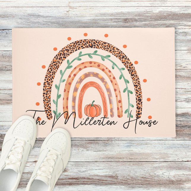 Herfst Autumn Rainbow Deurmat (Creator heeft geüpload)