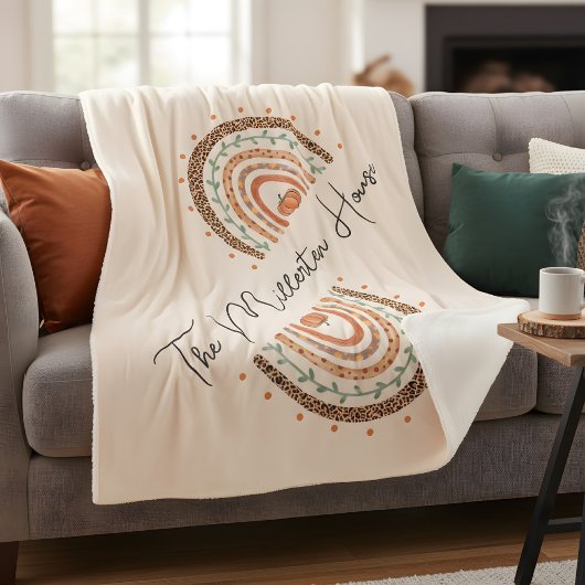 Herfst Autumn Rainbow Sherpa Deken