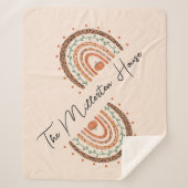 Herfst Autumn Rainbow Sherpa Deken (Voorkant)