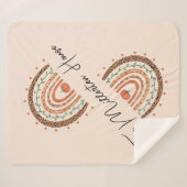 Herfst Autumn Rainbow Sherpa Deken (Voorkant (horizontaal))