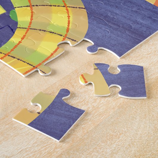 Herfst Autumn Scarecrow en Turkije Legpuzzel (Zijkant)