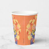 Herfst Autumn Scarecrow en Turkije Papieren Bekers (Rechts)