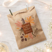 Herfst Autumn Thanksgiving Botanische Partij Bedankzakje (Geknipt)