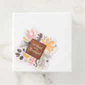 Herfst Autumn Thanksgiving Botanische stoffen Fanc Bedankjes Labels (In situ)