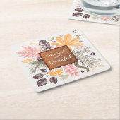 Herfst Autumn Thanksgiving Kartonnen Onderzetters (Schuin)