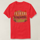 Herfst Autumn Verlaat de Herfst van de Lover is Mi T-shirt (Design voorkant)