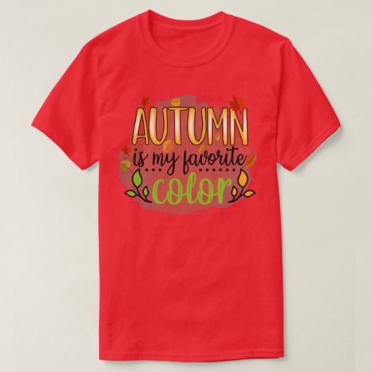 Herfst Autumn Verlaat de Herfst van de Lover is Mi T-shirt (Design voorkant)