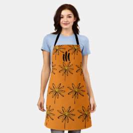Herfst Autumn Vibes Cool Bloemen Schort