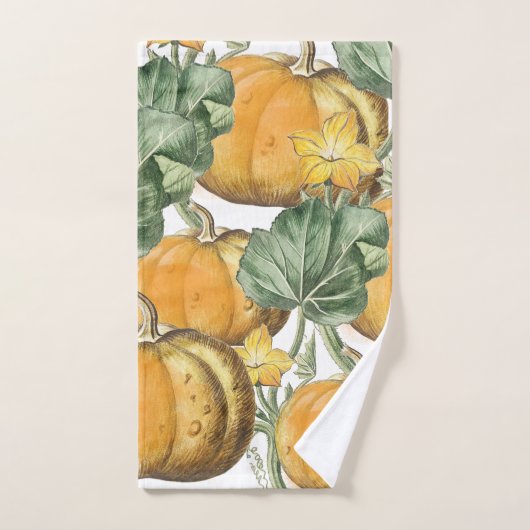 Herfst Autumn Waterverf pompoenen Bad Handdoek (Handdoek)