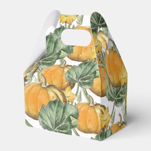 Herfst Autumn Waterverf  pompoenen Bedankdoosjes (Achterkant)