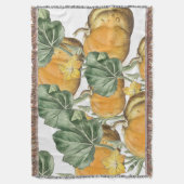 Herfst Autumn Waterverf pompoenen Deken (Voorkant Verticaal)