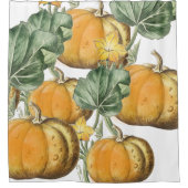 Herfst Autumn Waterverf pompoenen Douchegordijn (Voorkant)