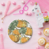 Herfst Autumn Waterverf  pompoenen Papieren Bordje (Feest)