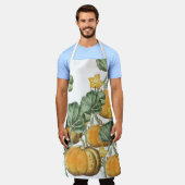 Herfst Autumn Waterverf  pompoenen Schort (Gedragen)