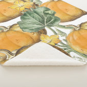 Herfst Autumn Waterverf  pompoenen Sherpa Deken (3/4)