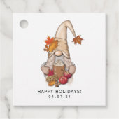 Herfst Autumn Whimsical Nordic Harvest Gnomes Favo Bedankjes Labels (Voorkant)