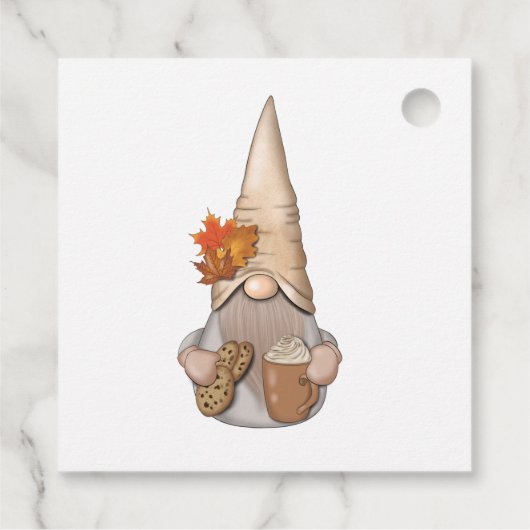 Herfst Autumn Whimsical Nordic Harvest Gnomes Favo Bedankjes Labels (Achterkant)