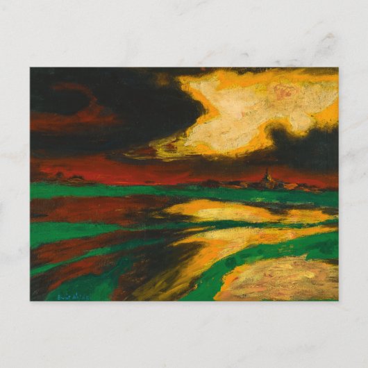 Herfst Avond | Emil Nolde | Briefkaart (Voorkant)
