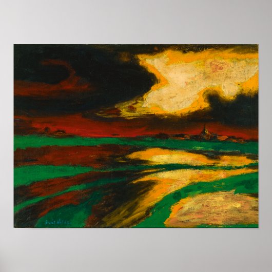 Herfst Avond | Emil Nolde | Poster (Voorkant)