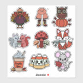 🍂 Herfst Avonturen Stickerboek Sticker (Vel)