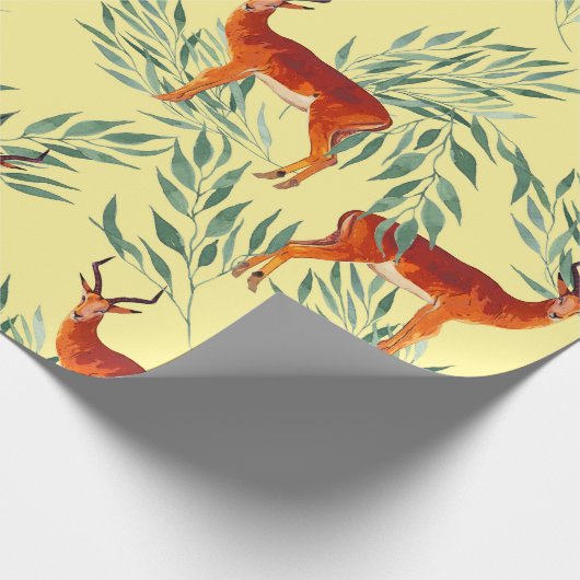 Herfst avontuur van Herten Cadeaupapier (Hoek)