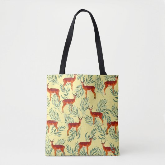 Herfst avontuur van Herten Tote Bag (Voorkant)