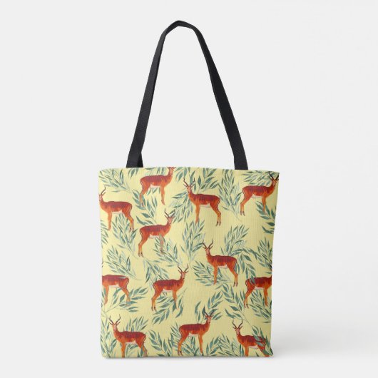 Herfst avontuur van Herten Tote Bag (Achterkant)