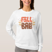 Herfst Babe Modern Retro Herfst T-shirt (Voorkant)