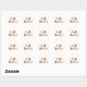 Herfst Babe Ronde Sticker (Vel)