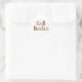 Herfst Babe Ronde Sticker (Tas)