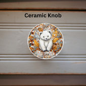 Herfst Baby Beer Keramische Knop