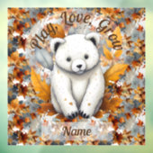 Herfst Baby Beer Raamsticker (Vel 3)